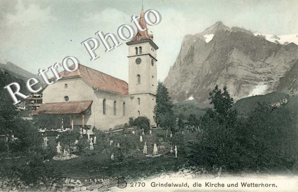 Die Kirche und Wetterhorn