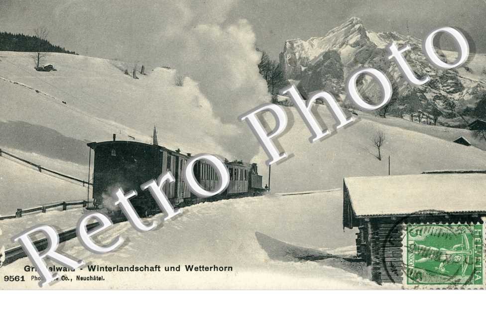 Winterlandschaft und Wetterhorn