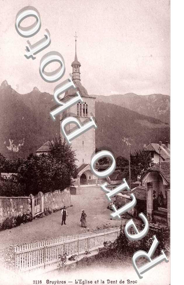 l&#039;église et la Dent de Broc