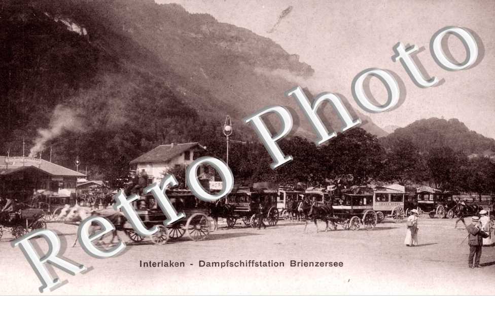 Dampfschiffstation, Brienzersee. Station de bateau a vapeur, lac de Brienz