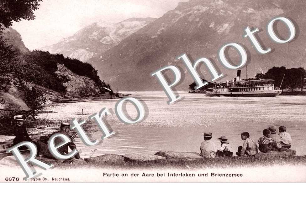 Partie an der Aare bei Interlaken und Brienzersee