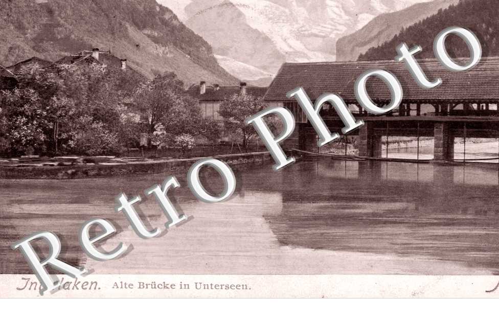 Alte Brucke in Unterseen. Vieux pont a Unterseen