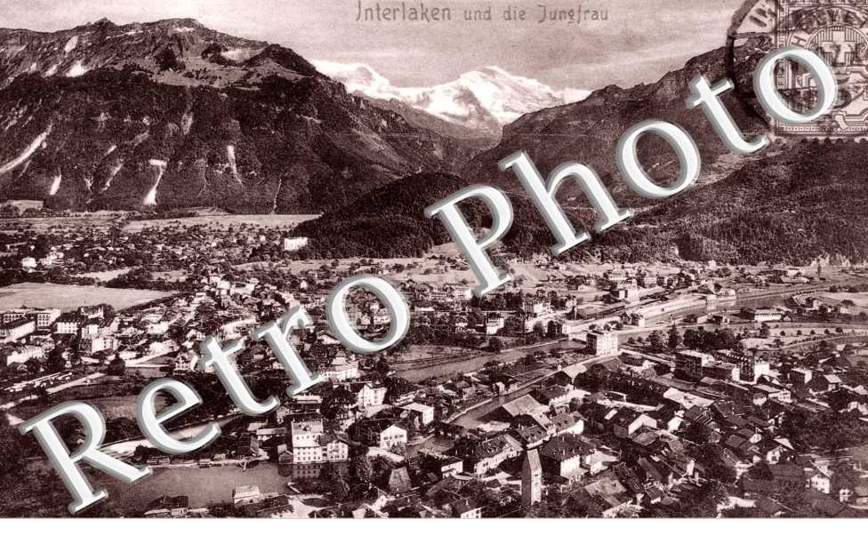 Interlaken und die Jungfrau. Paronama