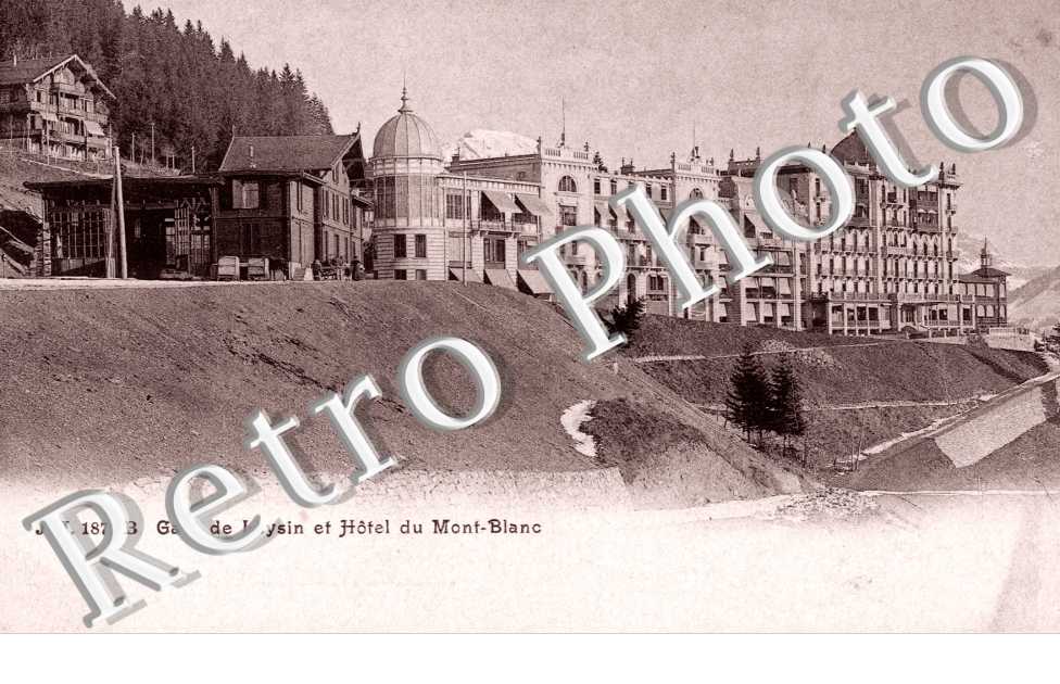 Gare de Leysin et Hotel du Mont-Blanc