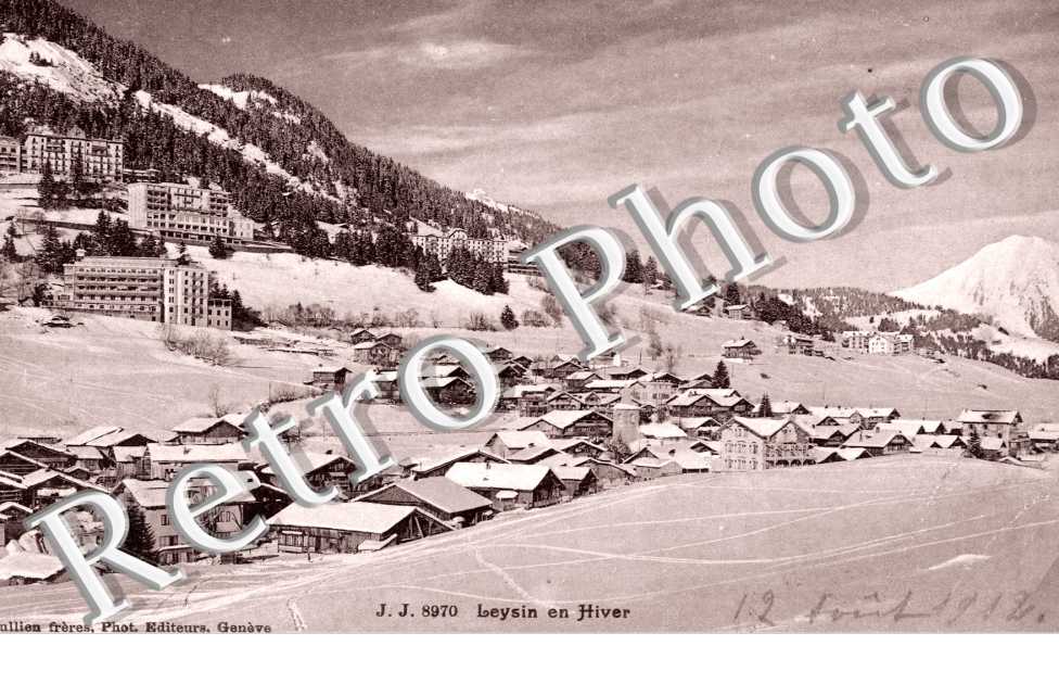 Leysin en Hiver, vue generale
