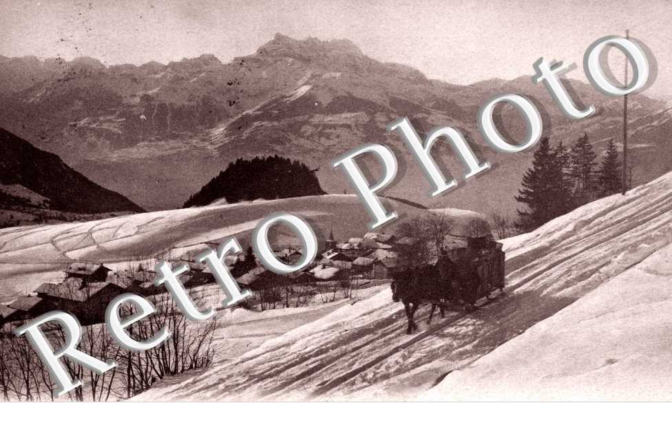 Village et la Dent du Midi vue generale