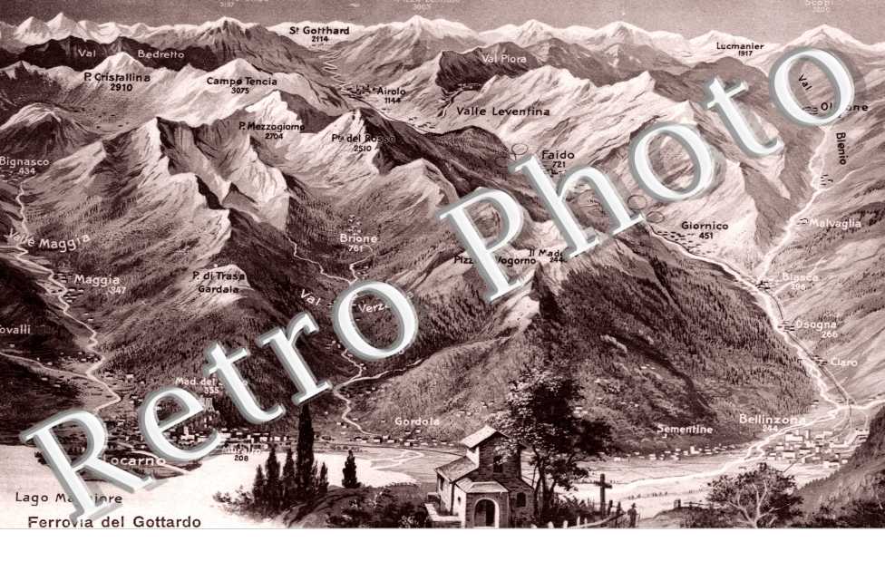 Ferrovia del Gottardo. Lago Maggiore
