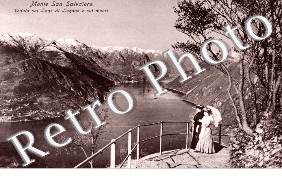 Veduta sul Lago di Lugano e sui monti