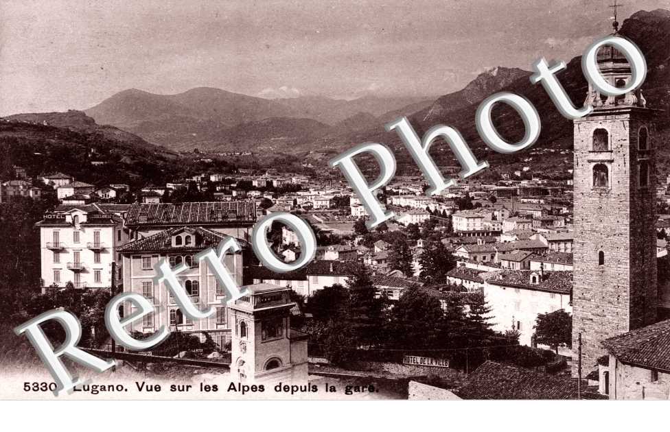 Vue sur les Alpes depuis la Gare