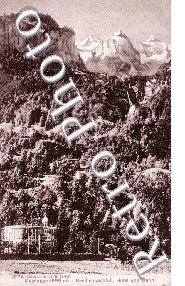 Reichenbachfall, hotel und Bahn