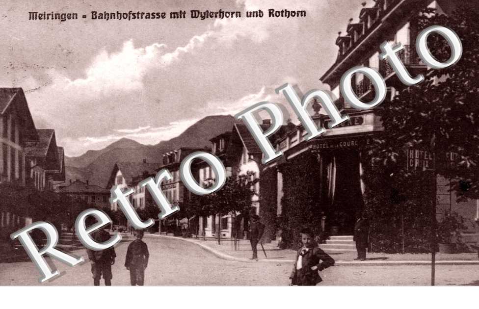 Bahnhofstrasse mit Wylerhorn und Rothorn