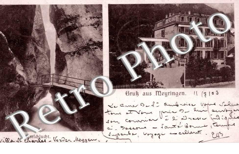 Aarelschlucht  Hotel Oberland