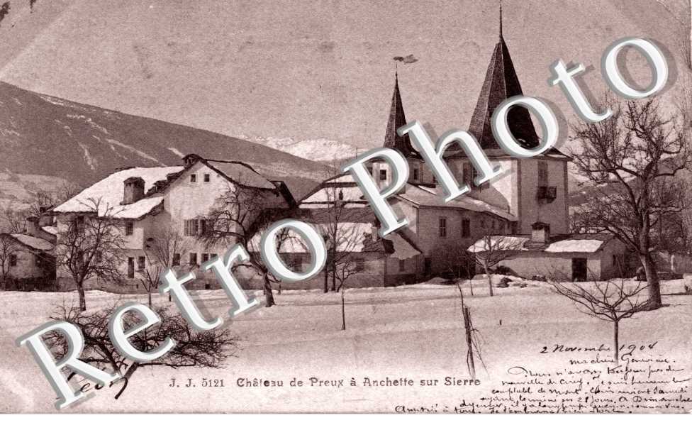 Chateau de Preux a Anchette sur Sierre