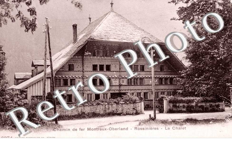 Chemin de fer Montreux-Oberland Rossinieres Le chalet