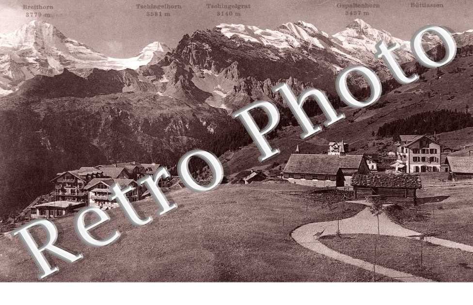 Vue génerale avec les montagnes en fond