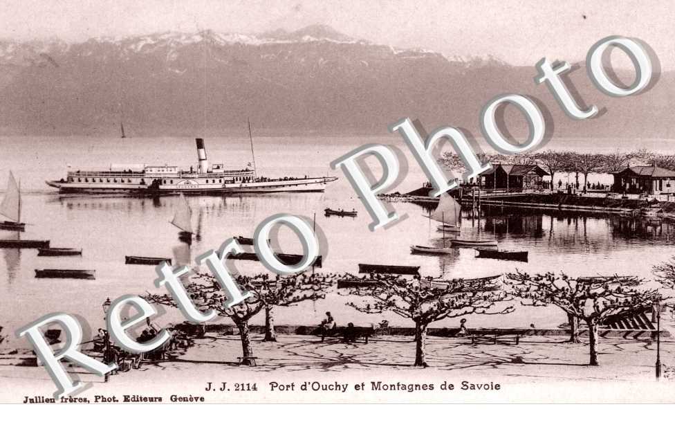 Port d&#039;ouchy et montagnes de savoie