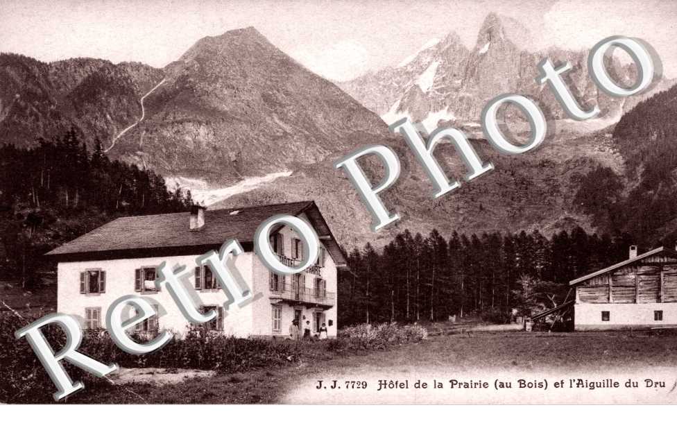 Hotel de la Prairie (au bois) et l&#039;Aiguille du Dru
