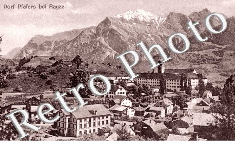 Dorf Pfafers bei Ragaz