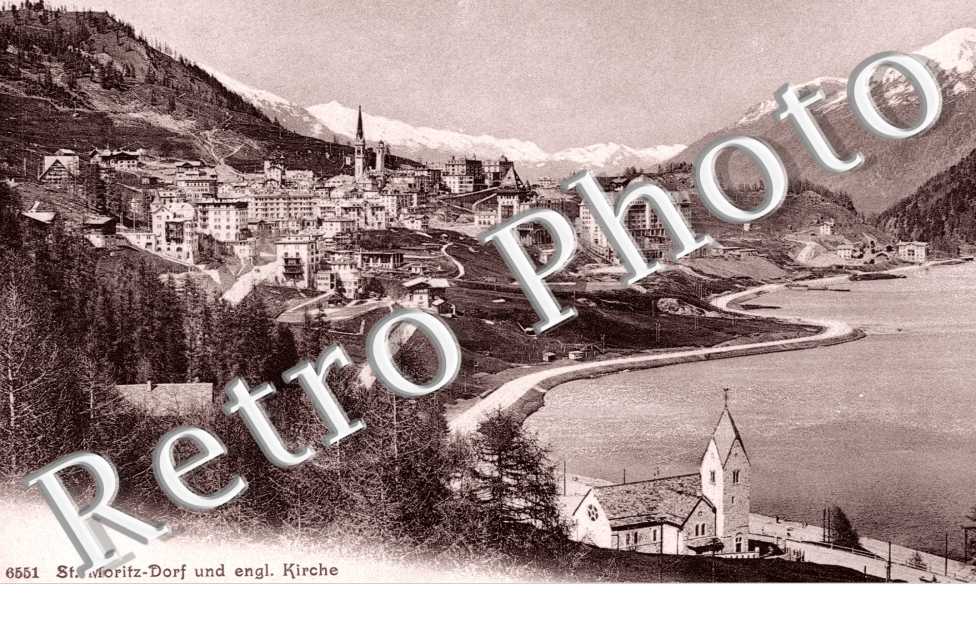 Saint Moritz-Dorf und engl. Kirche