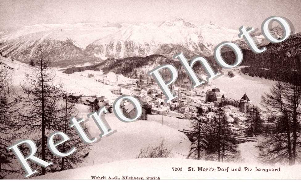 Saint Moritz-Dorf und Piz Languard