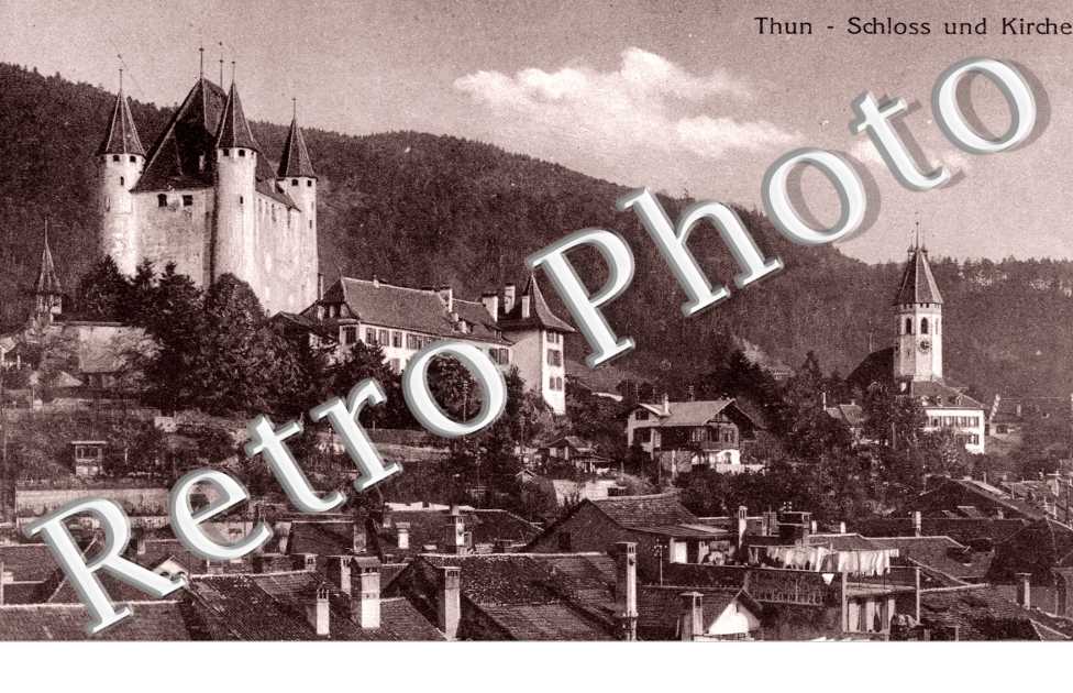 Schloss und Kirche. Chateau et eglise