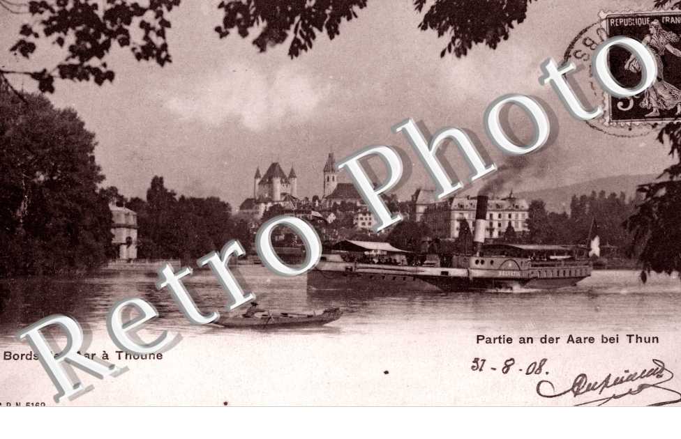 partie an der Aare bei Thun