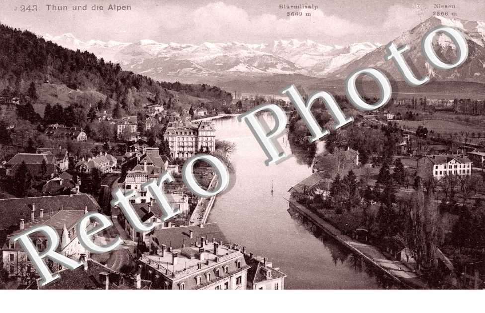 Thun und die Alpen, Vue Panoramique