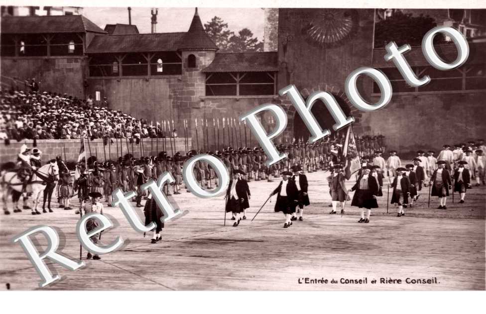 Fetes des Vignerons 4 au 11 aout 1905 - L&#039;Entree du Conseil