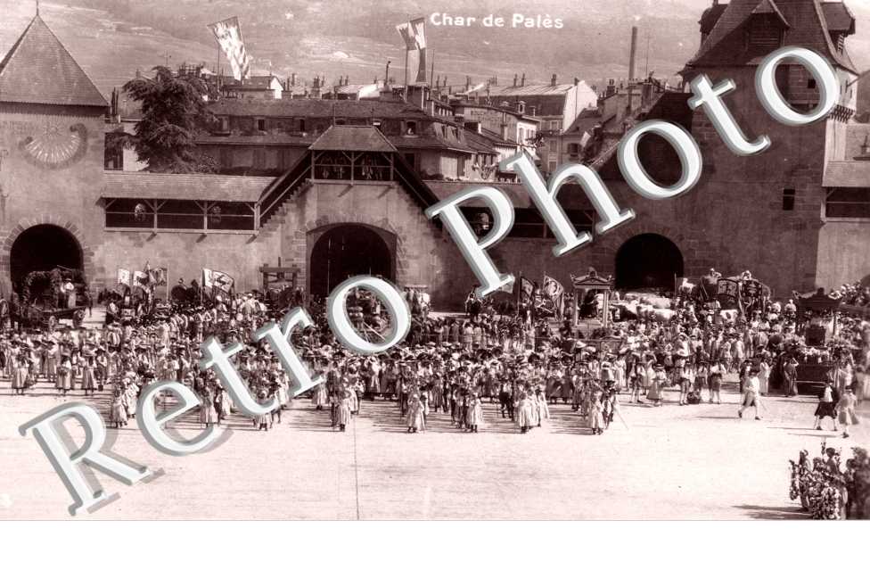 Fetes des Vignerons 4 au 11 aout 1905 - Char de Pales