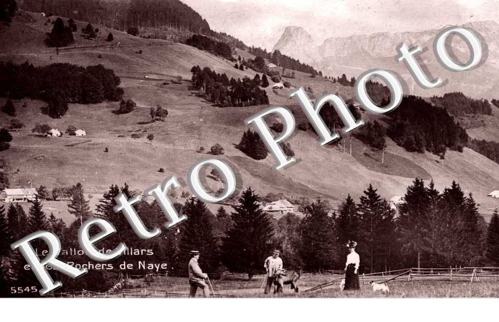 le vallon de Villars et les rochers de Naye