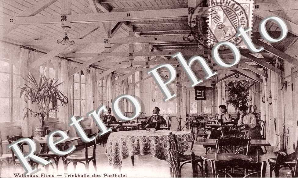 Waldhaus Flims Trinkhalle des Posthotel