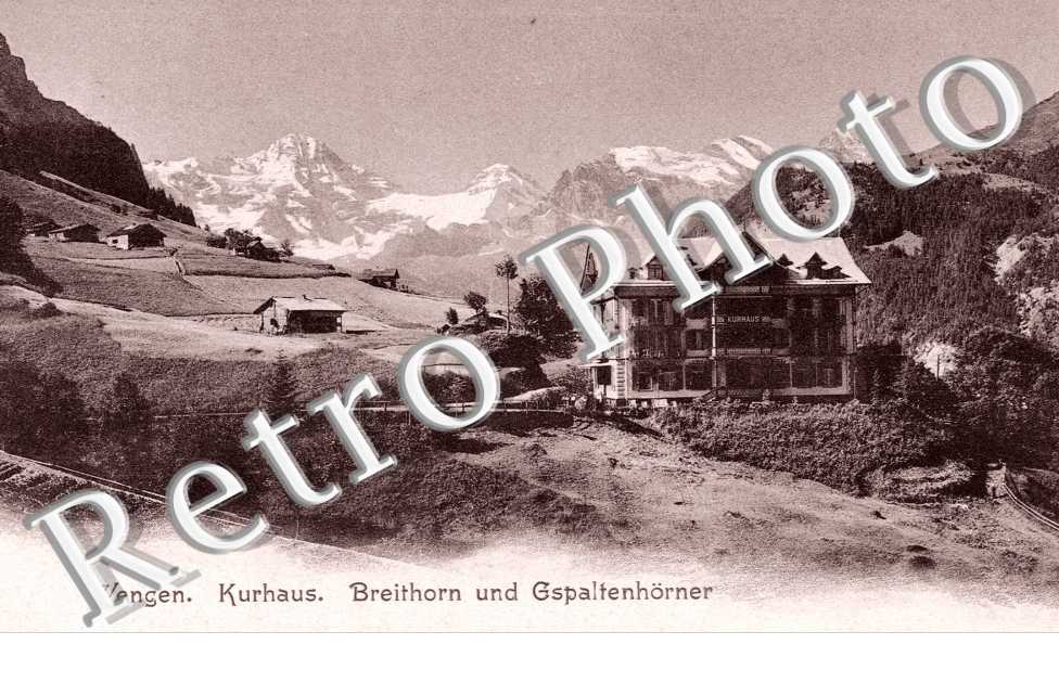 Wengen, Kurhaus und Gspaltenhorner