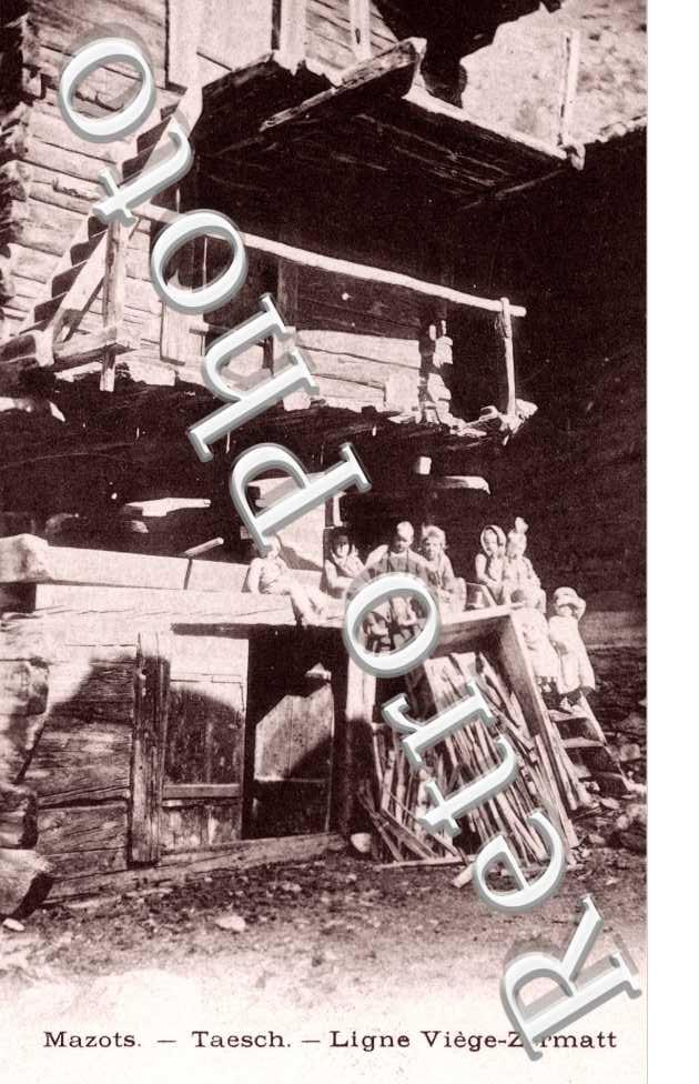 Mazots Taesch. Ligne Viege Zermatt