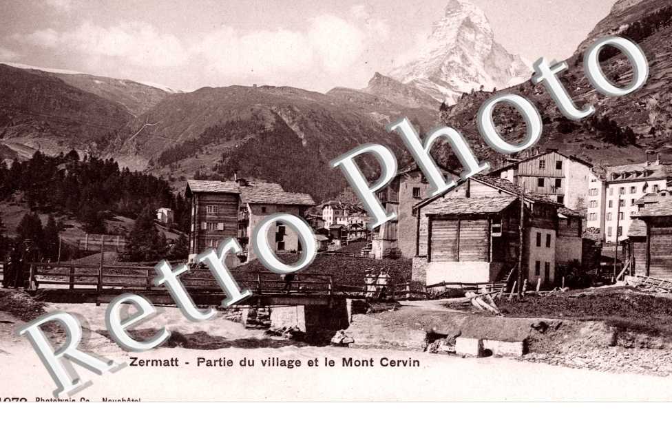 Partie du Village et le Mont Cervin