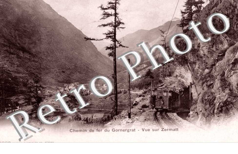 Chemin de Fer du Gornergrat, Vue sur Zermatt