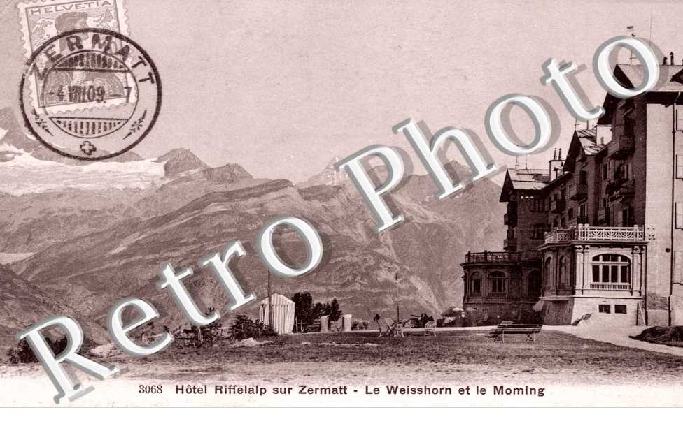 Hotel Riffelalp sur Zermatt - Le Weisshorn et le Moming