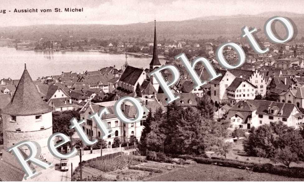 Aussicht vom St. Michel. Vue depuis le saint michel