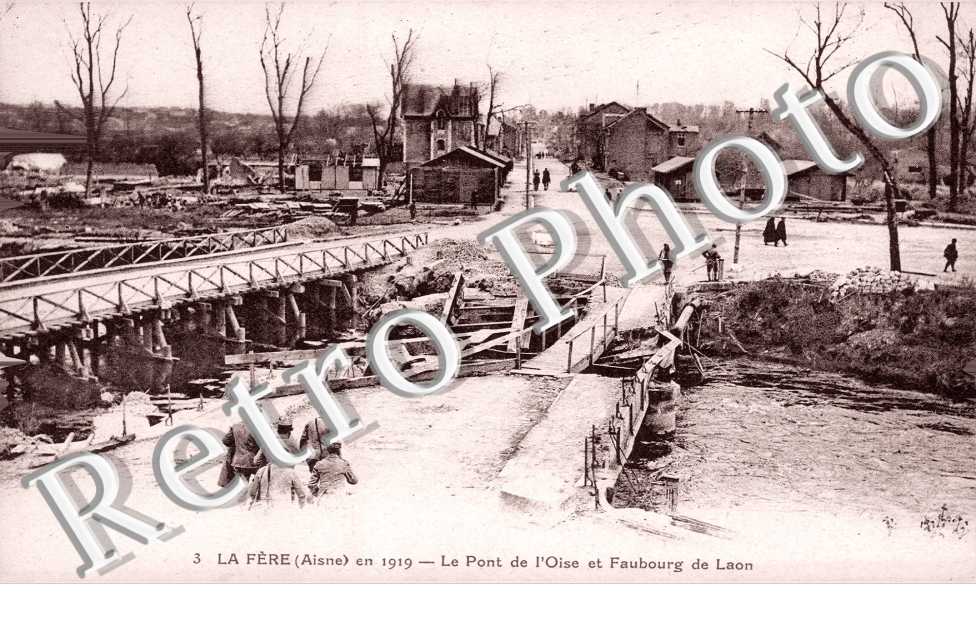 le pont de l&#039;Oise et Faubourg de Laon