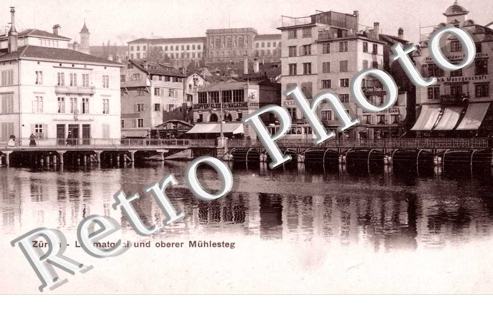 Limmatquai und oberer Muhlesteg