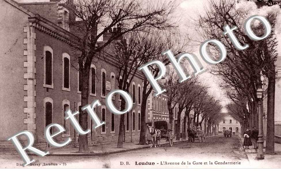 l'Avenue de la Gare et la Gendarmerie