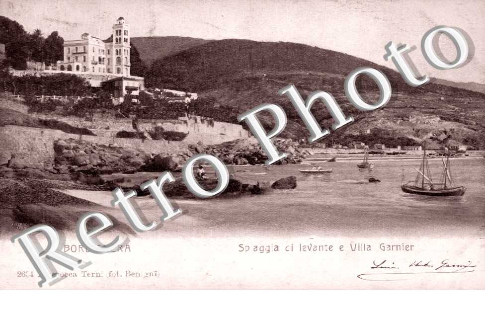 Spiaggia di levante e Villa Garnier