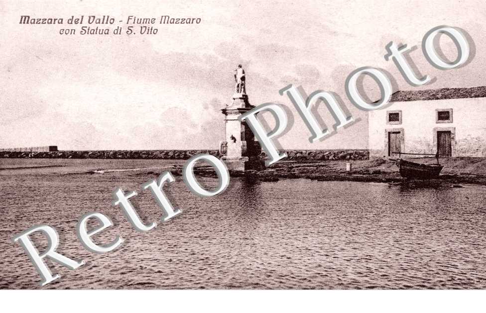 Fuime Mazzaro con statua di S. Vito