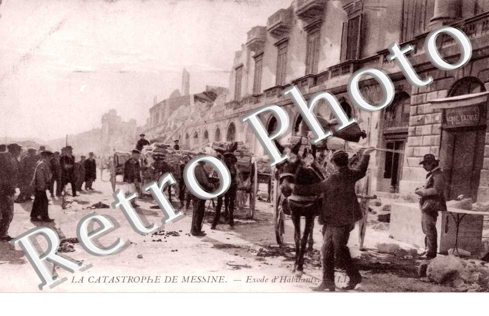 Exode d&#039;Habitants, la Catastrophe de Messina