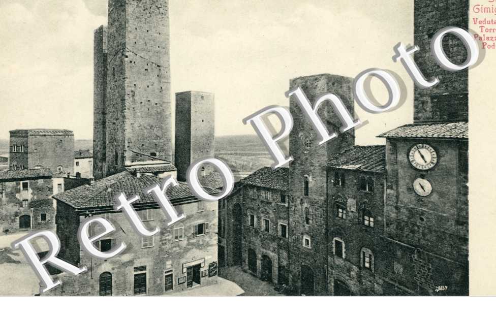 veduta delle torri dal palazzo del Podesta