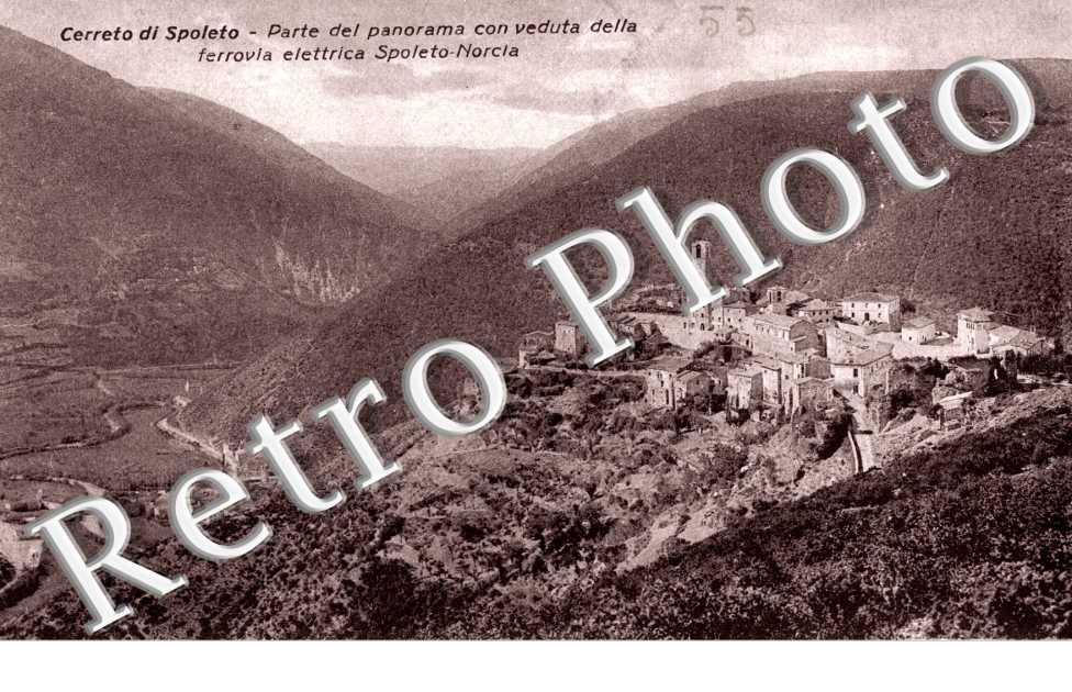 parte del panorama con veduta della forrovia elettrica