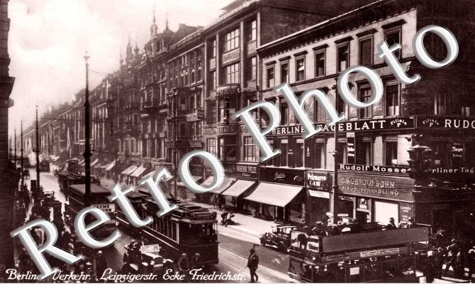 Berliner Verkehr. Leipzigerstr. Ecke Friedrichstrasse