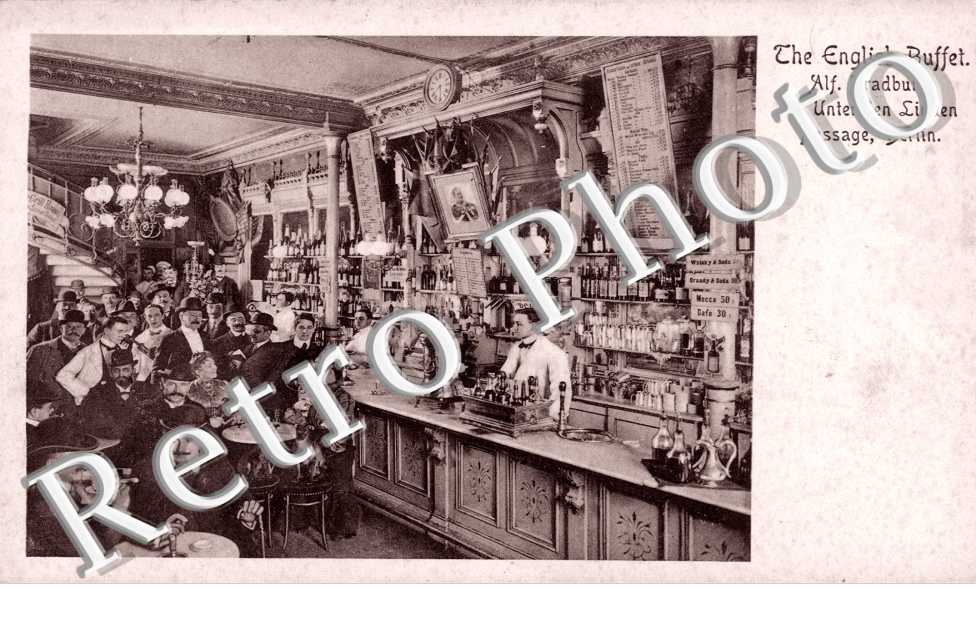 the English Buffet, Alf. Bradbury, 22 Unter den Linden, Passage, Berlin