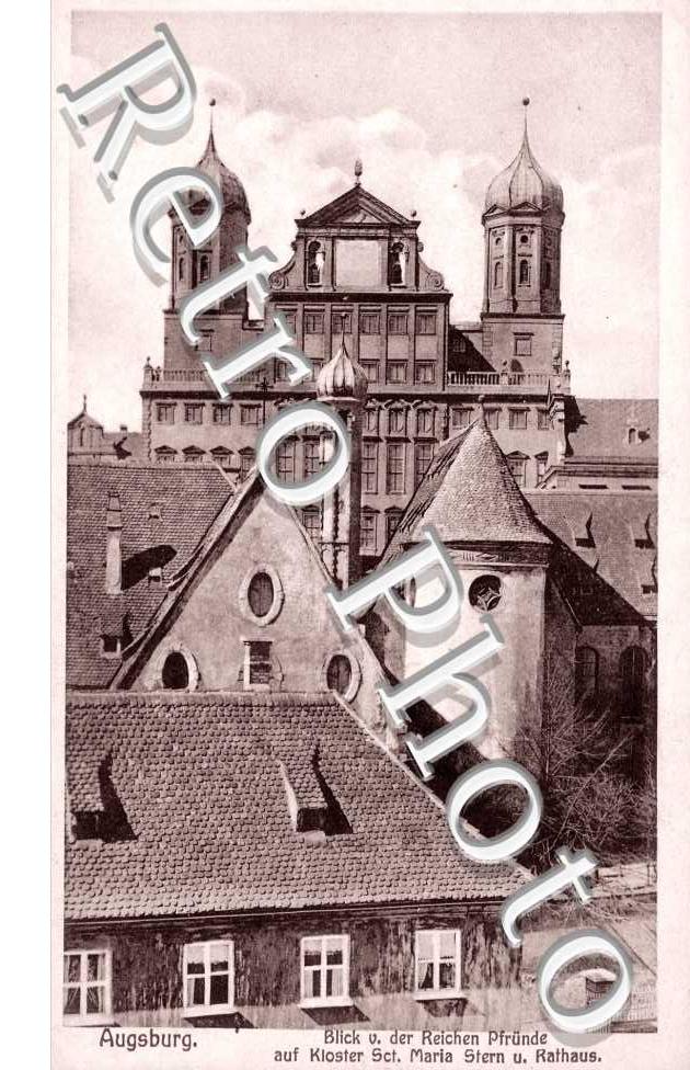 Blick vom der Reichen Pfrunde auf Kloster Sct. Maria Ster und Rathaus