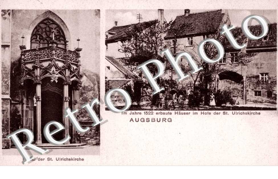 im Jhare 1522 erbaute Hauser im Hole der Saint Ulrichskirche