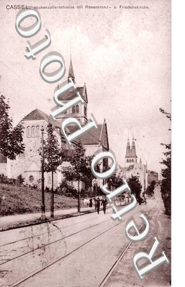 Hohenzollernstrasse mit Rosenkranz und Friedrichskirche